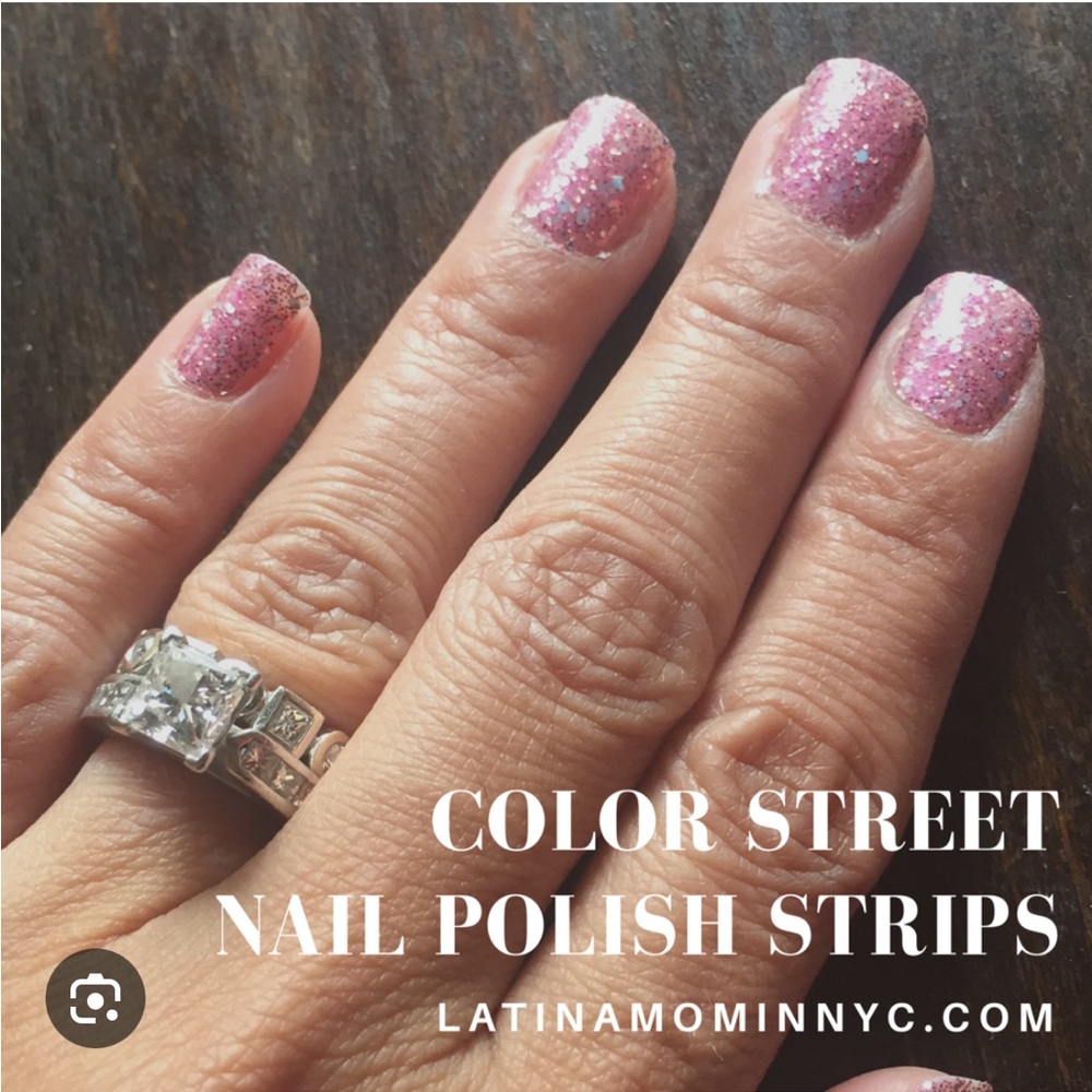 *Retired, HTF* Color Street: Venetian Masquerade | Fuchsia Pink Silver Glitter - Picture 8 of 9